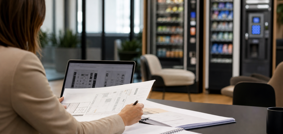 Illustration : Comment rédiger un cahier des charges pour un espace vending multisite ?