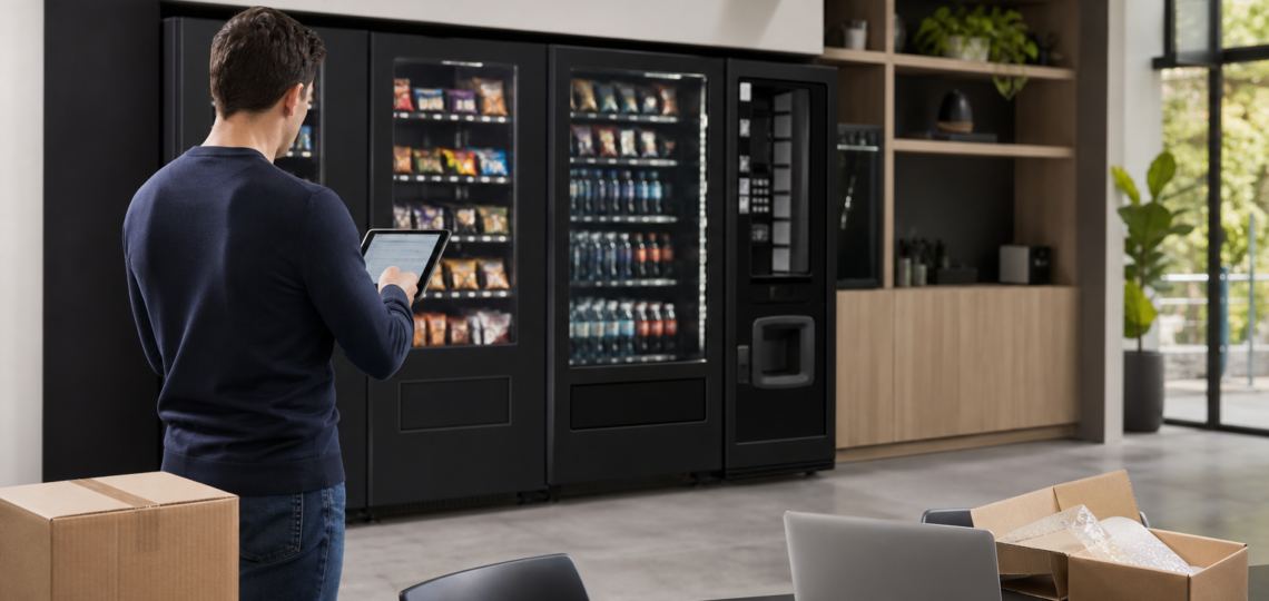Illustration : Déployer un même agencement vending sur plusieurs sites