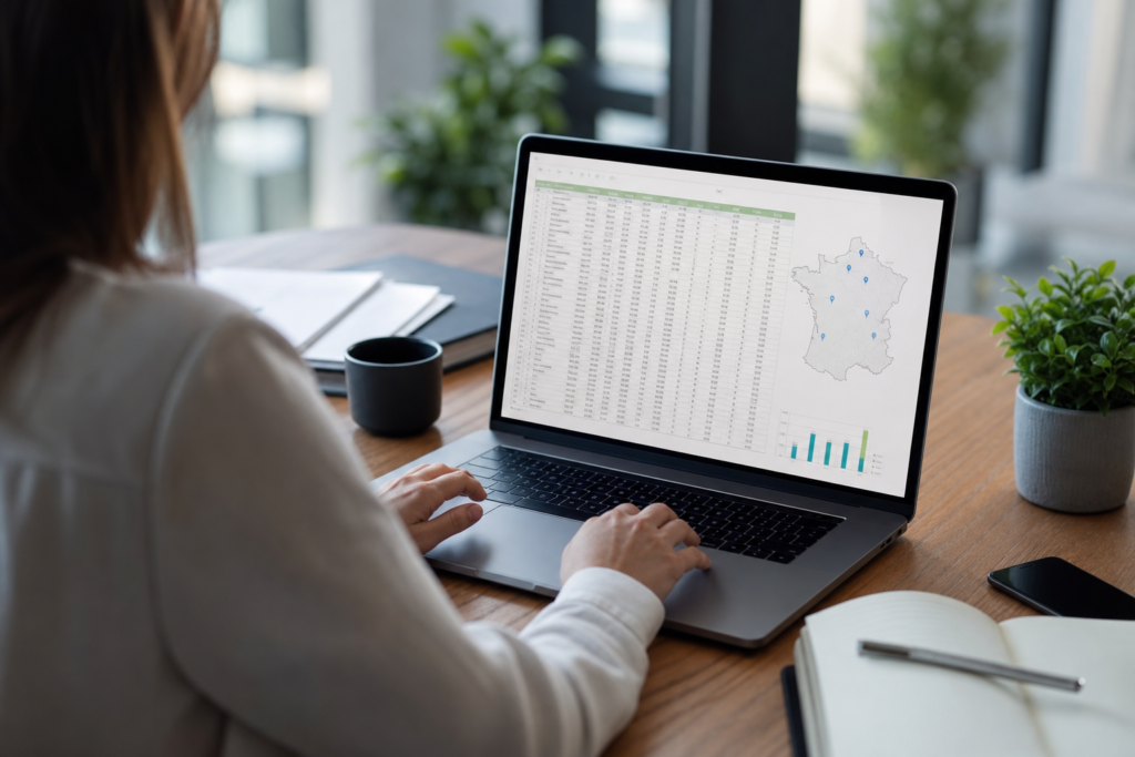 Illustration : Construire un tableau multisite avant une demande de devis