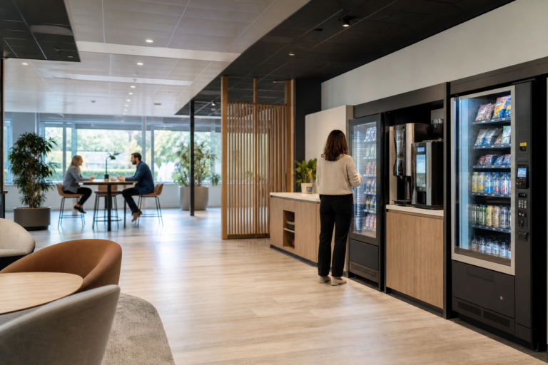 Illustration : Comment préparer l’agencement d’un espace vending professionnel ?