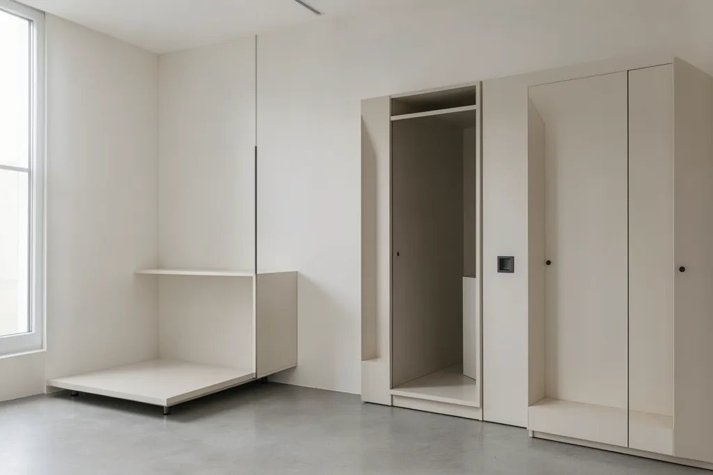 Illustration : Agencement distributeur automatique petit espace : optimisation du gain de place