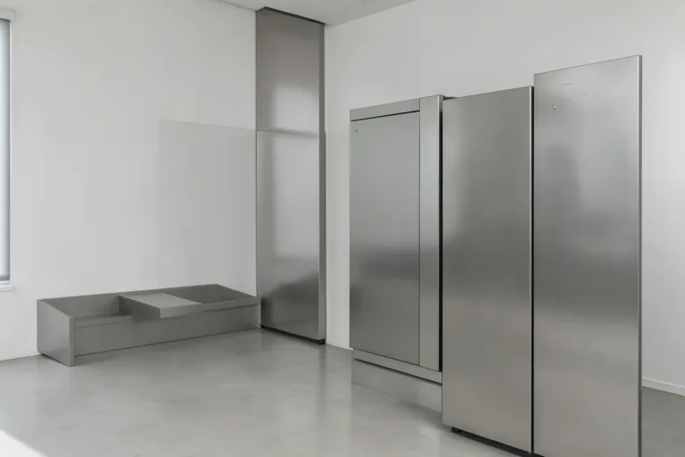 Illustration : Blindage distributeur automatique sur mesure : protection physique robuste en acier et inox
