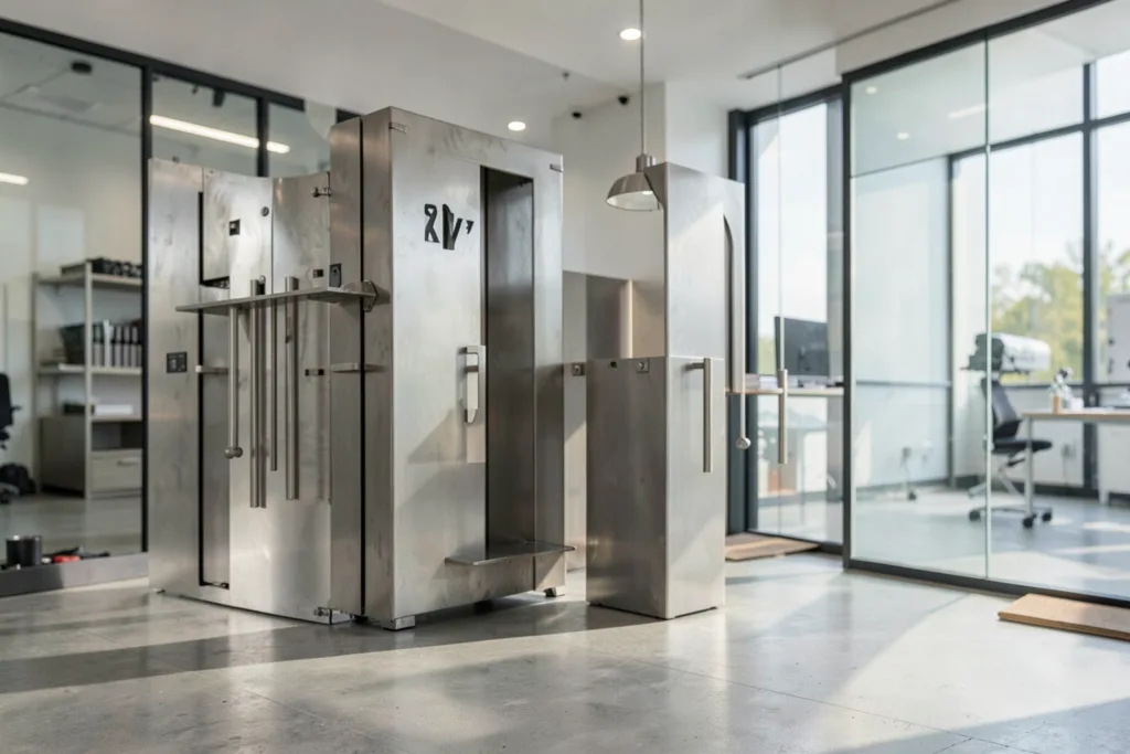 Illustration : Bois, acier ou inox : comment arbitrer le matériau de votre habillage distributeur ?