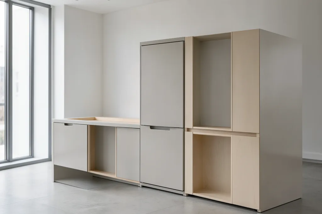 Illustration : Meuble vending poubelle intégrée : optimiser l'espace pause avec le tri sélectif