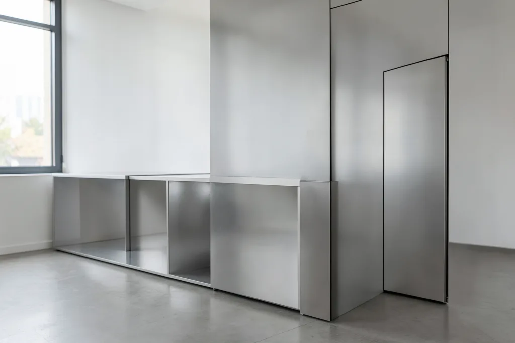 Illustration : Mobilier vending inox : entretien facilité pour les espaces professionnels