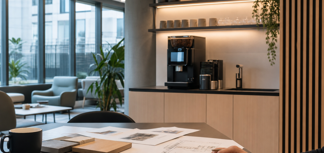 Illustration : Comment préparer votre projet de corner coffee dans des bureaux parisiens ?