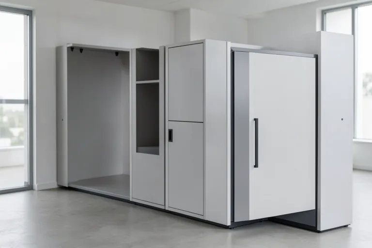 Illustration : Agencement batterie de distributeurs automatiques : optimisation multi-équipements