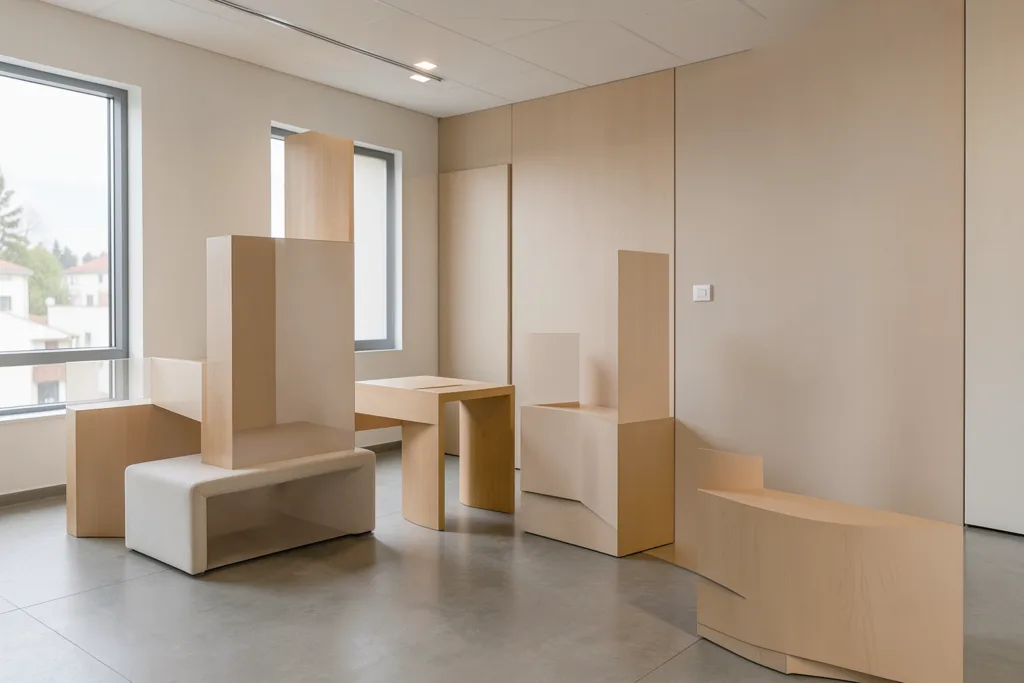 Illustration : Agencement salle de pause : créer un espace détente professionnel sur mesure