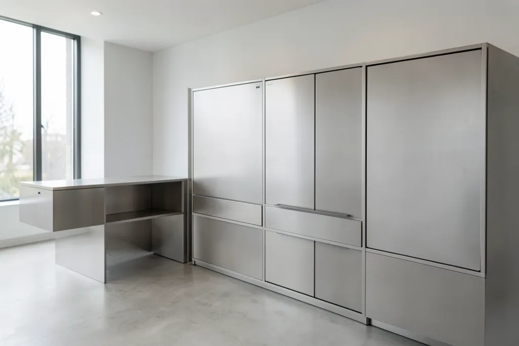 Illustration : Bois, Acier ou Inox : quel matériau pour votre espace vending ?