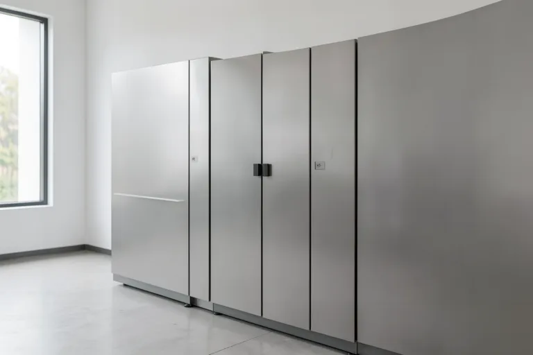 Illustration : Cage de protection distributeur automatique : blindage acier ou inox ?