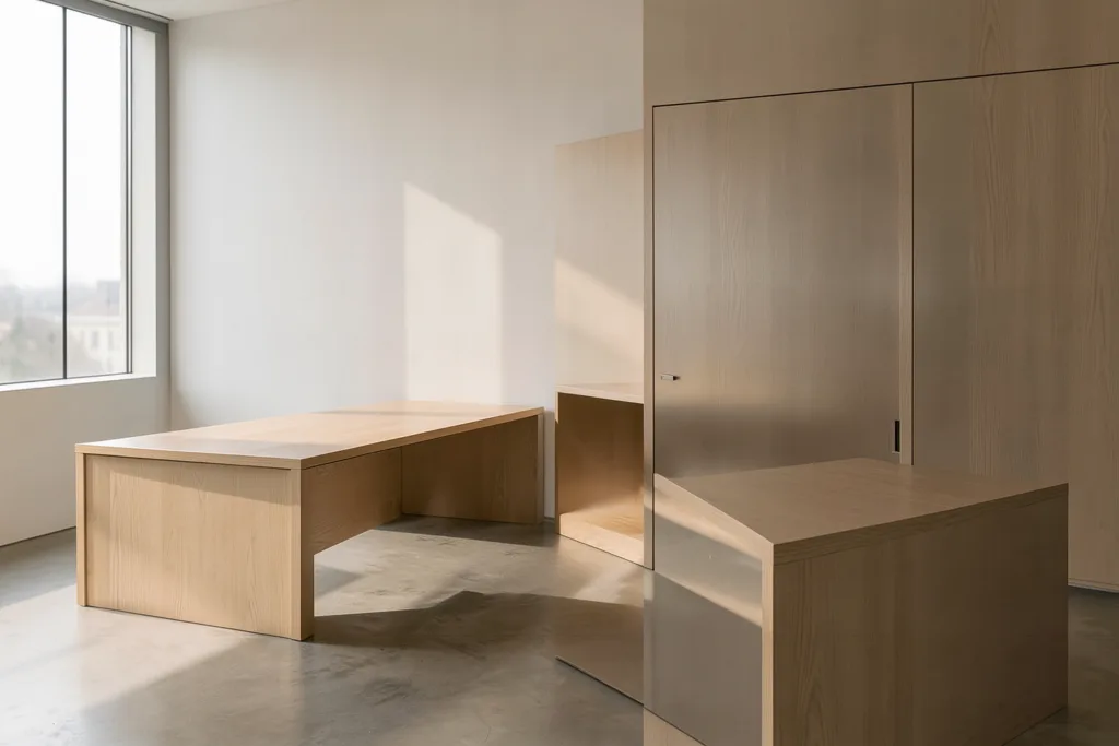 Illustration : Quel matériau choisir pour un coffee corner entreprise : bois, acier ou inox ?