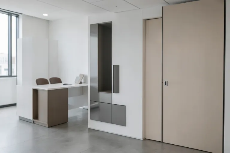 Illustration : Agencement de distributeurs automatiques en entreprise : bureaux et open spaces