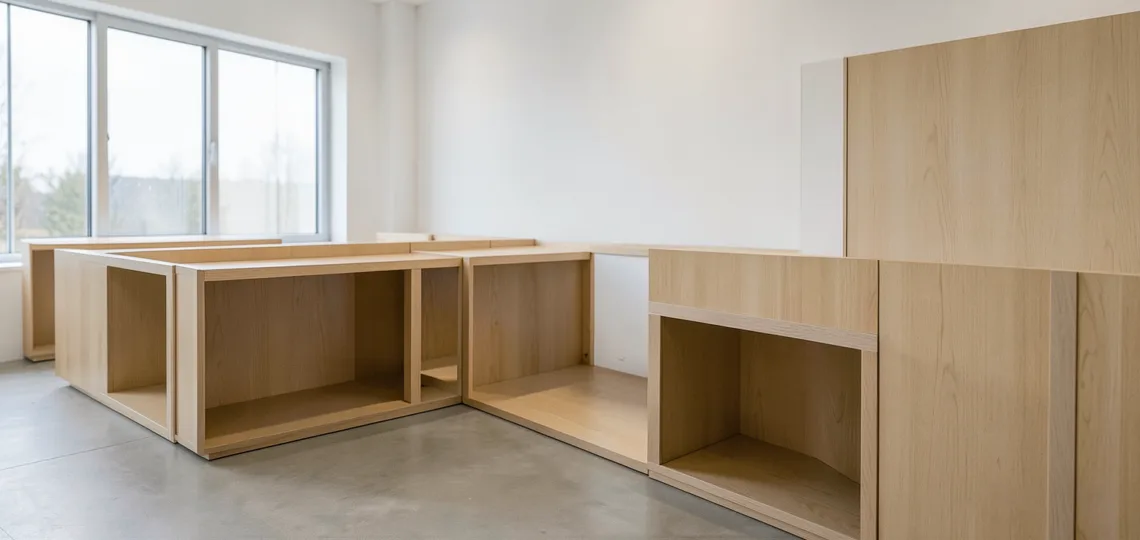 Illustration : Agencement de micro-markets : mobilier pour distribution autonome