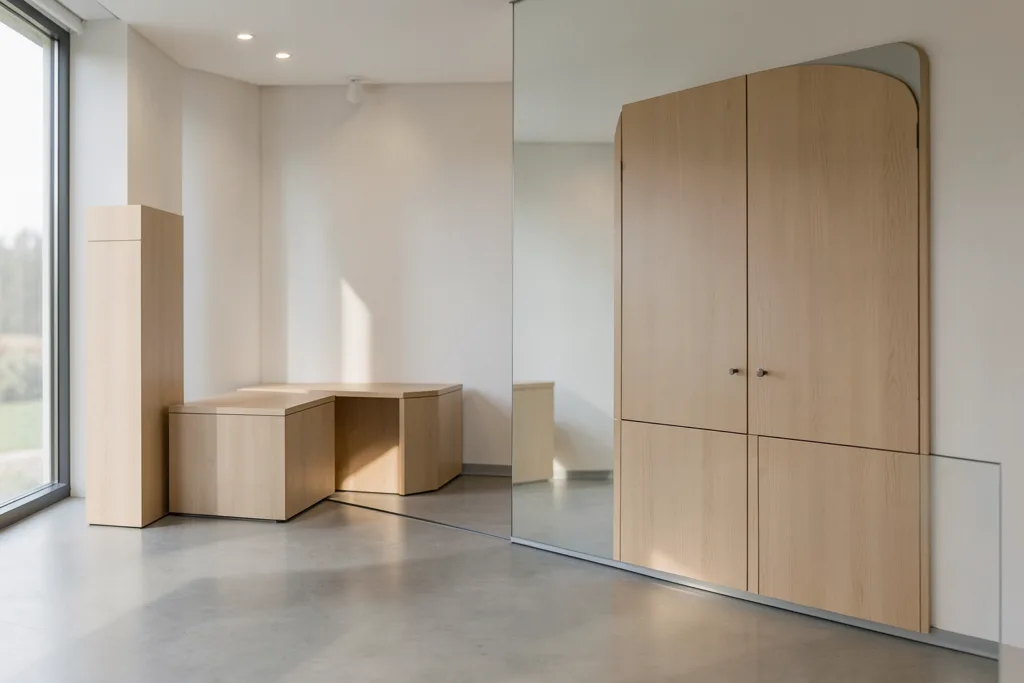 Illustration : Agencement de salle de pause entreprise : mobilier sur mesure