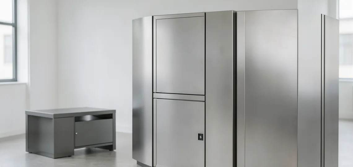 Illustration : Cage acier ou cage inox : quel matériau choisir pour la protection d'un distributeur ?