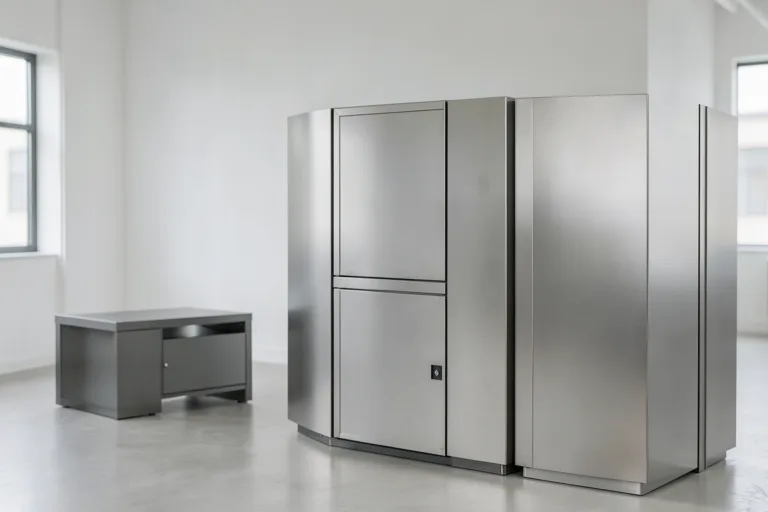 Illustration : Cage acier ou cage inox : quel matériau choisir pour la protection d'un distributeur ?