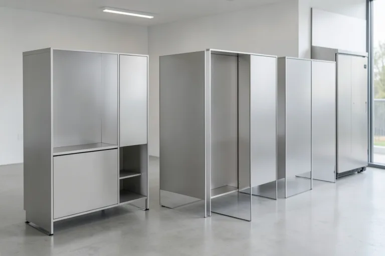 Illustration : Cage inox distributeur automatique : résistance et hygiène pour les espaces publics