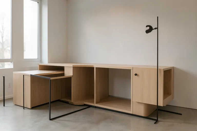 Illustration : Coffee corner compact : solution intégrée pour petits espaces entreprise