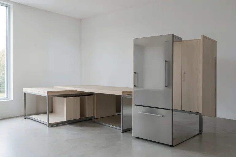 Illustration : Fabricant mobilier vending France : allier menuiserie bois et métallerie acier/inox