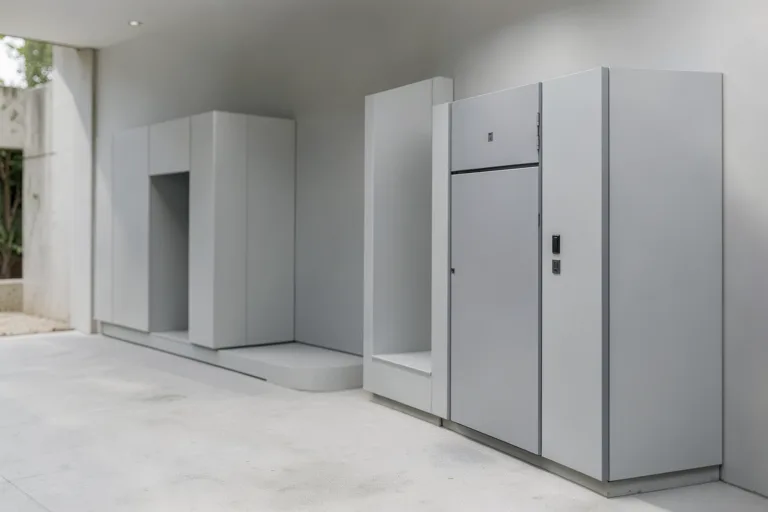 Illustration : Installation de distributeurs automatiques en extérieur : protection et ancrage