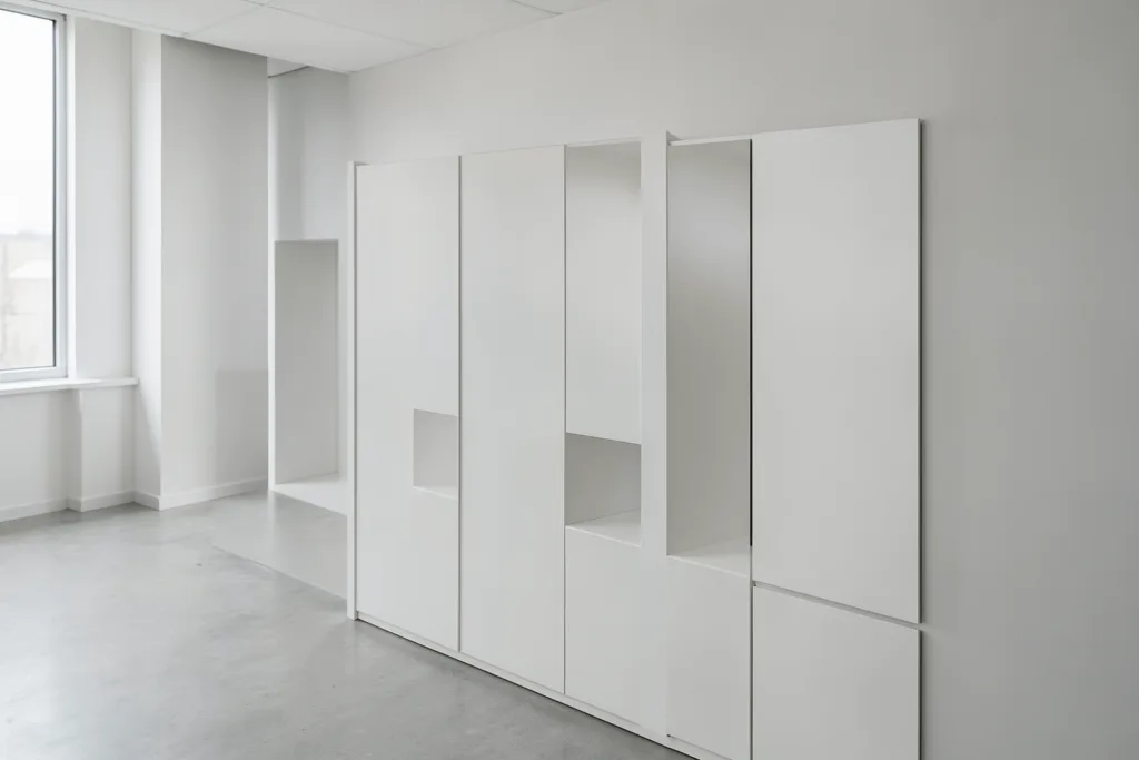 Illustration : Installation d’habillages et cages de distributeurs automatiques en France