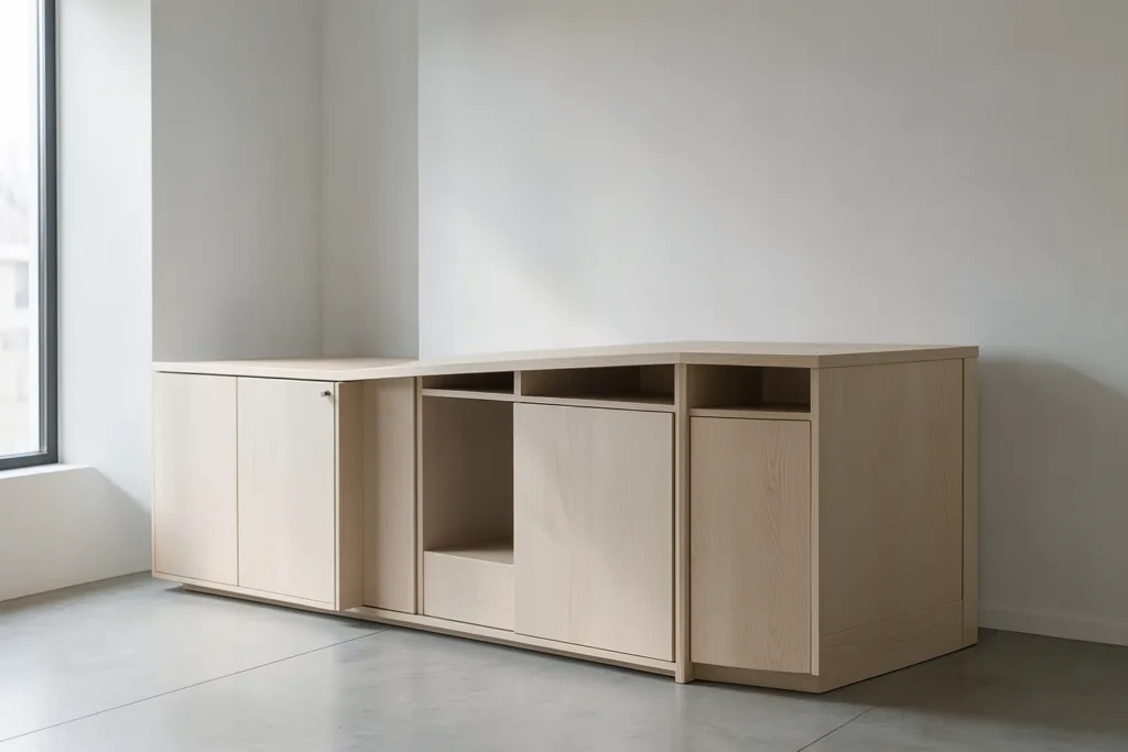 Illustration : Mobilier vending avec tri des déchets intégré : conception sur mesure