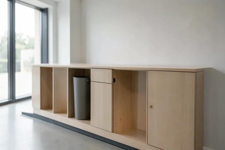 Illustration : Meuble vending avec poubelle intégrée : concevoir le tri sélectif dans l'habillage