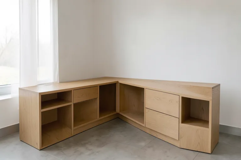 Illustration : Mobilier coffee corner avec tri des déchets intégré : concevoir un espace pause éco-responsable