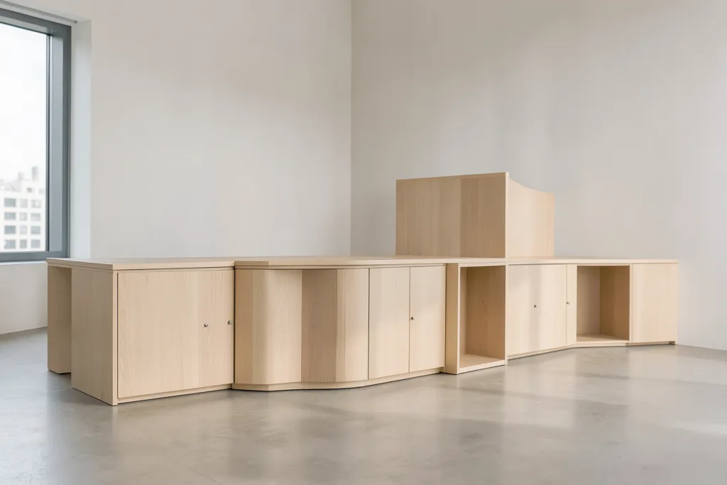 Illustration : Mobilier vending pour gestionnaires : fabrication en série et déploiement national