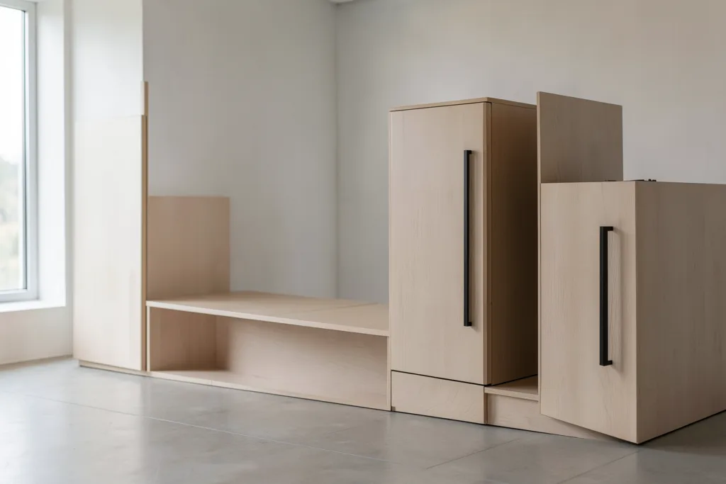 Illustration : Mobilier vending avec tri sélectif intégré : conception sur mesure