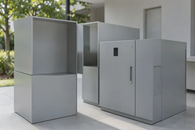 Illustration : Protection distributeur automatique extérieur : concevoir une cage robuste sur mesure