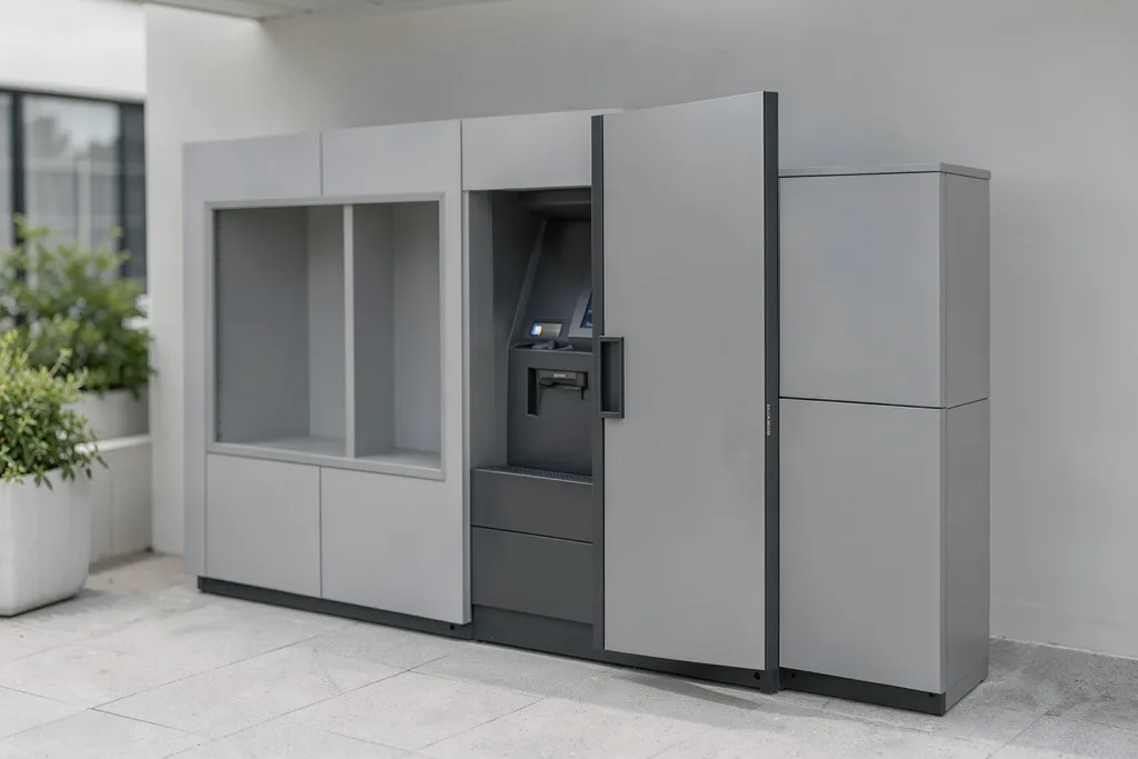 Illustration : Sécuriser un distributeur automatique en extérieur : solutions sur mesure