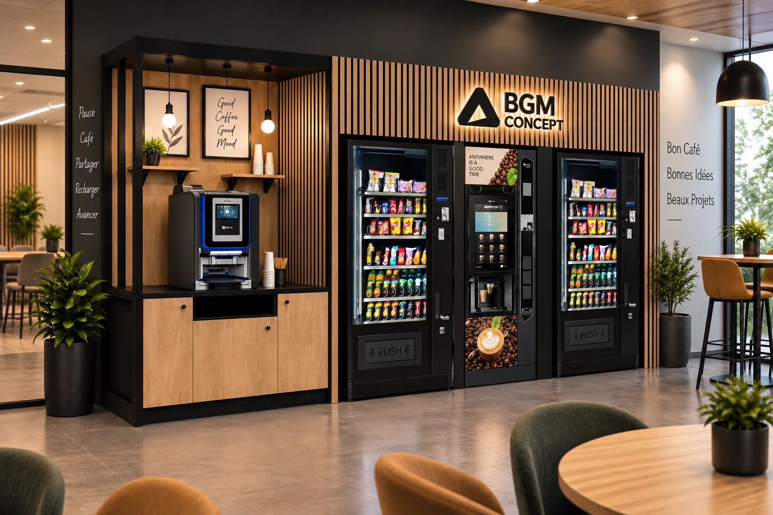 Espace café BGM Concept élégant